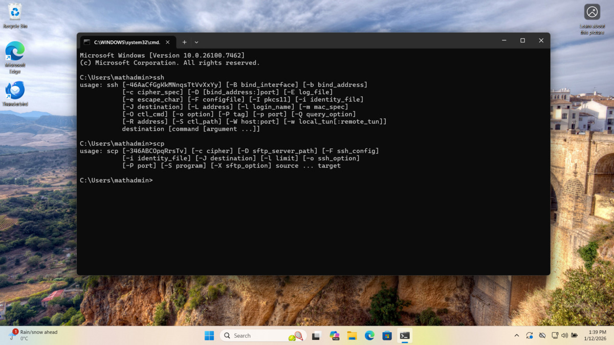 Command line options